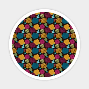 Colorful Fungi Pattern Magnet